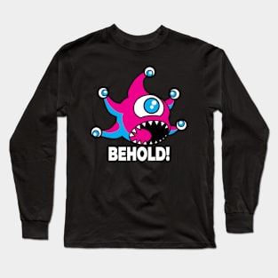 Synthwave Beholder Long Sleeve T-Shirt